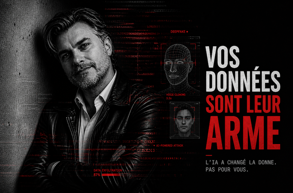 Portrait de Vincent Podlunsek illustrant les risques de deepfake, d’usurpation d’identité et de cybercriminalité alimentée par l’IA